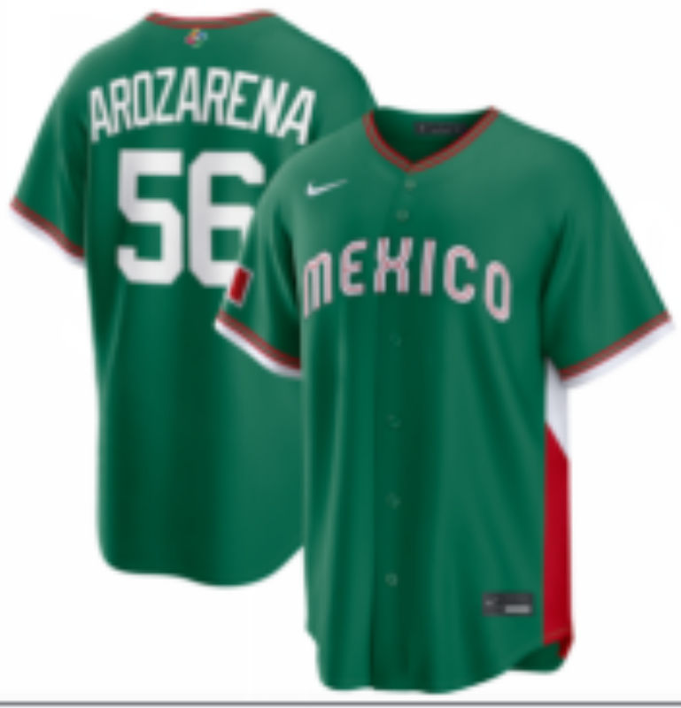 Men 2026 World Cub USA #56 Arozarena green Nike MLB Jersey 0019->more jerseys->MLB Jersey